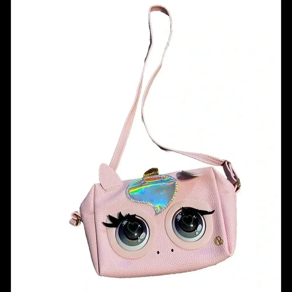 PURSE PETS Glamicorn Unicorn INTERACTIVE CROSSBODY PURSE With Sounds & Reactions